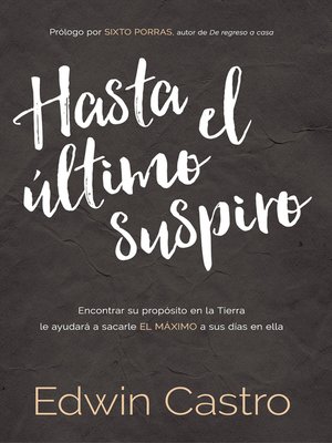 cover image of Hasta el último suspiro / Until the Last Sigh